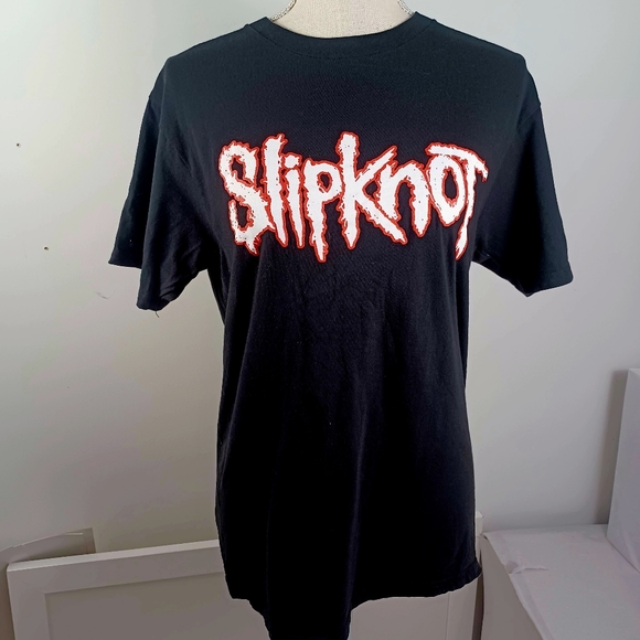 Slipnot Graphic Print T-Shirt Medium Black -Short Sleeve -Tagless - Picture 9 of 10